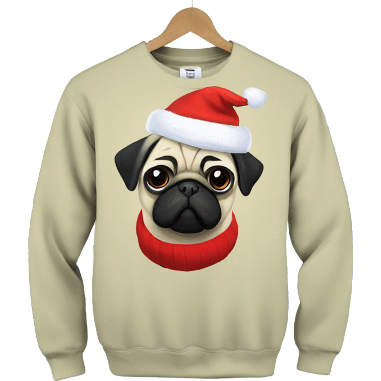 Pug christmas anime fortnite sweater emoji