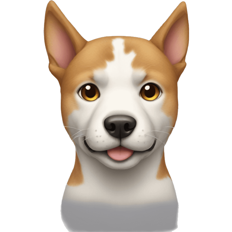 A dog with a cat's head  emoji