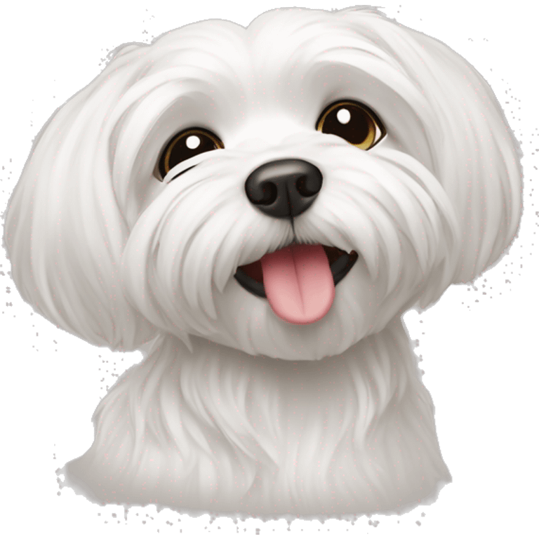 Maltese dog gezet kiss emoji