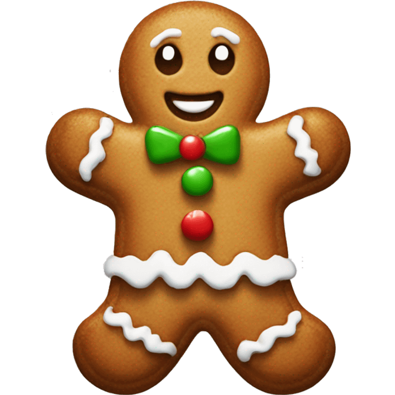 Christmas gingerbread emoji