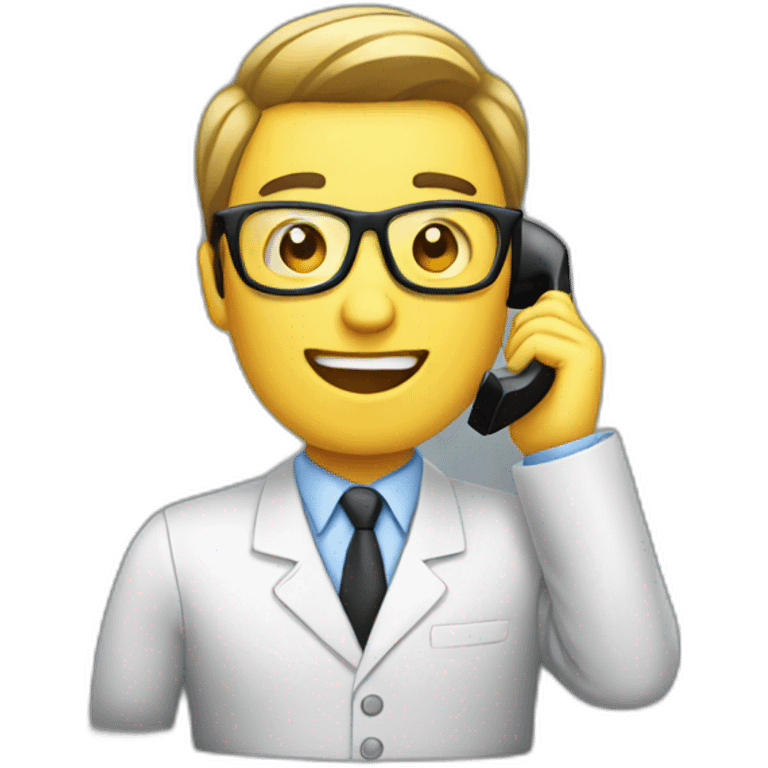 Business on the phone emoji