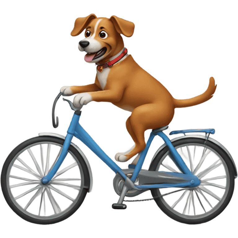 dog riding bike  emoji