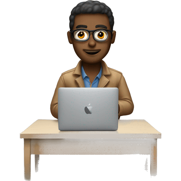 programmer with macbook emoji