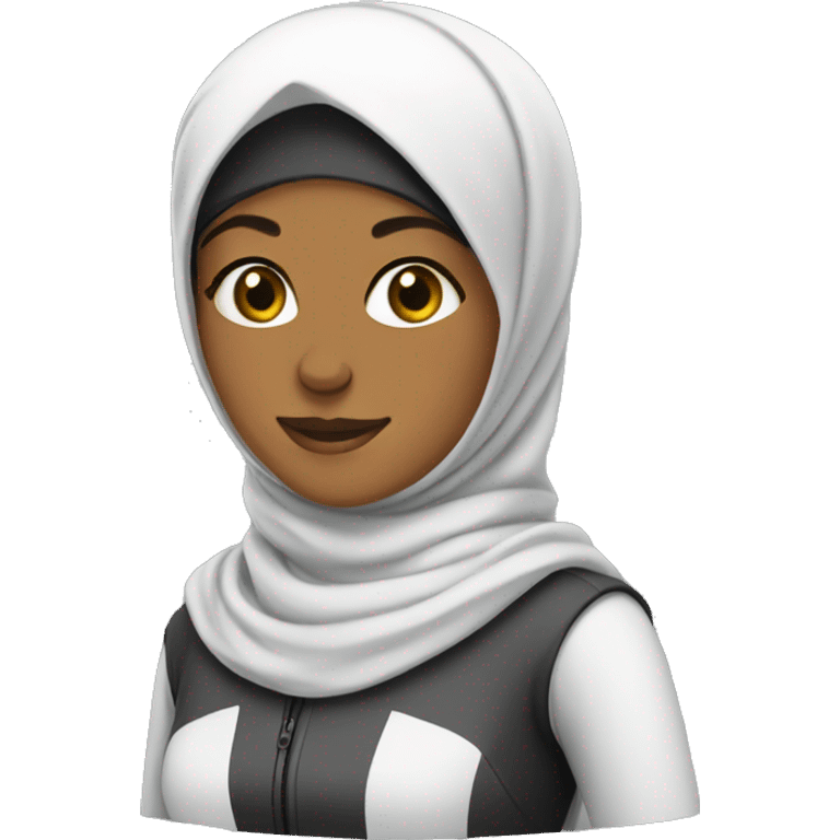 Hijabi-cyclist-instructor emoji