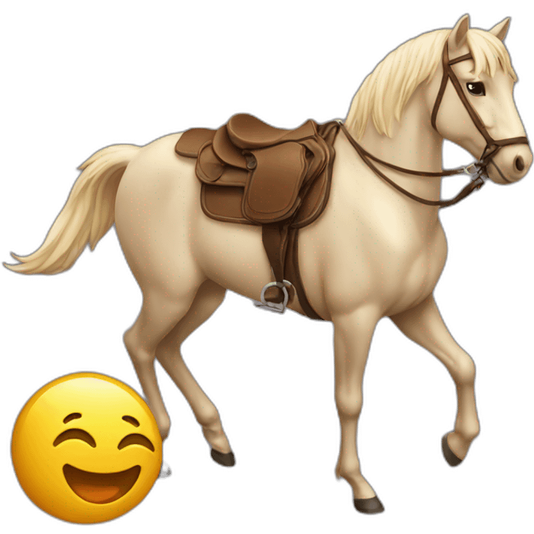 Chat sur cheval emoji