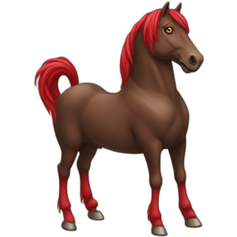 Cheval-et-coeur-rouge emoji