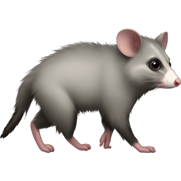 possum full body walking left side view emoji