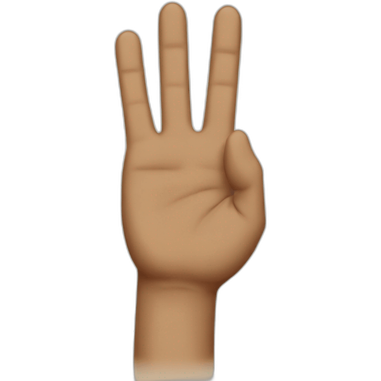 Big finger of honor emoji