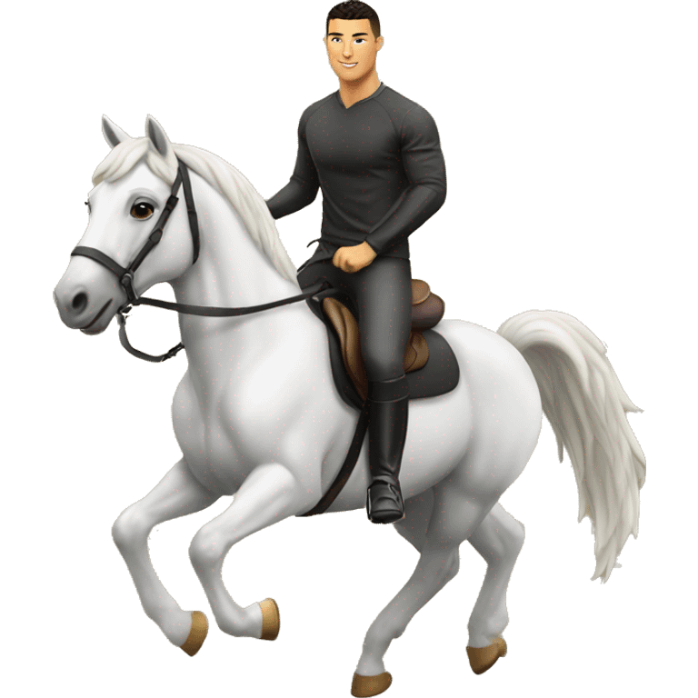 Ronaldo sur un cheval emoji