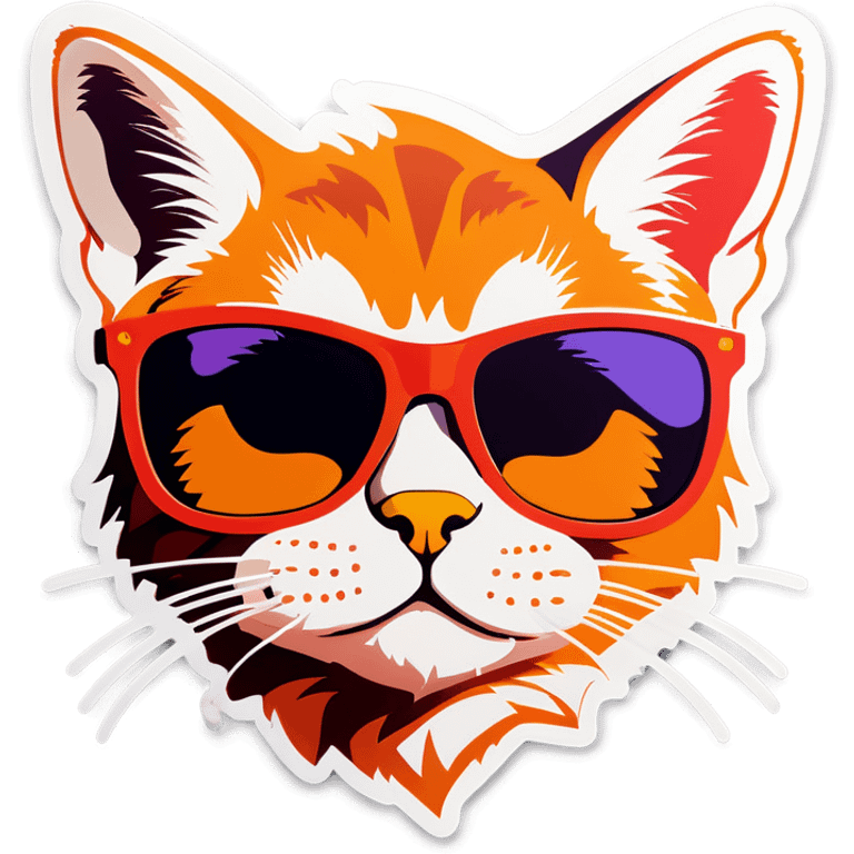 Cat with sunglasses emoji