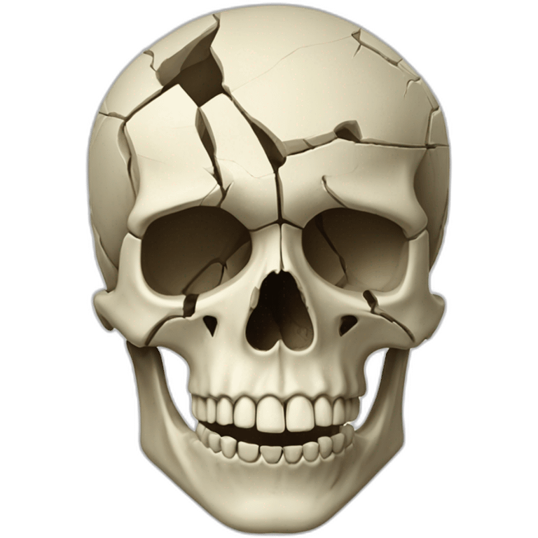 fragmented-skull emoji