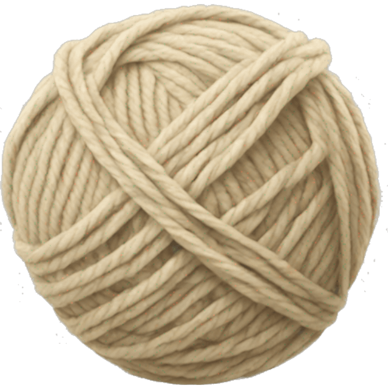 Beige Ball of yarn  emoji