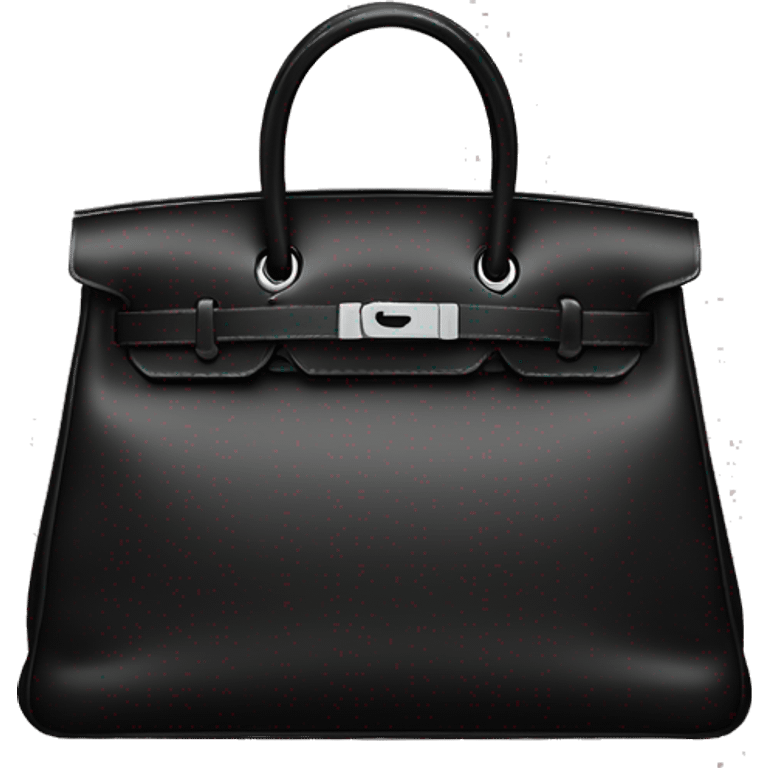 Hermes Herbag in black emoji