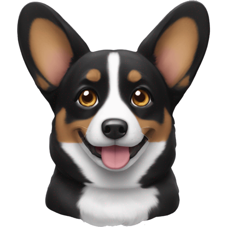 Black corgi emoji