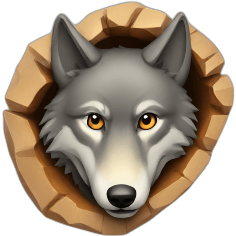 wolf-HOLE emoji