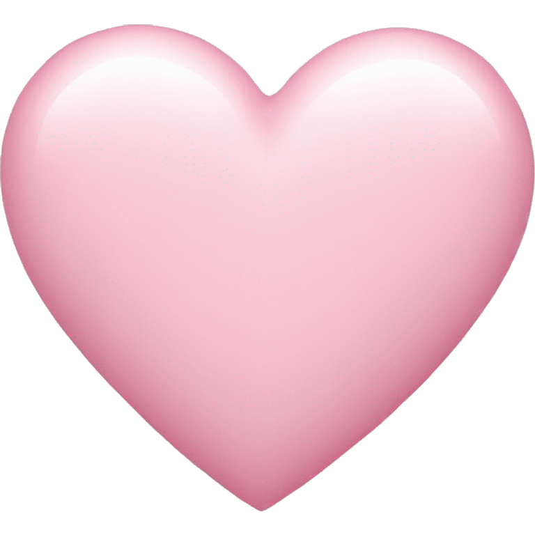 Light pink love heart emoji