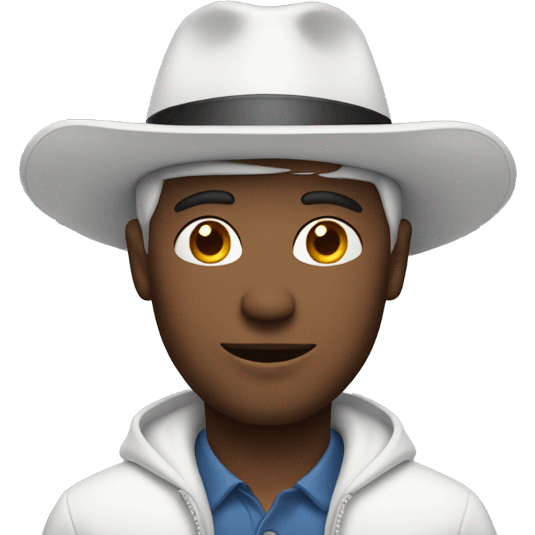 Man with white hat emoji