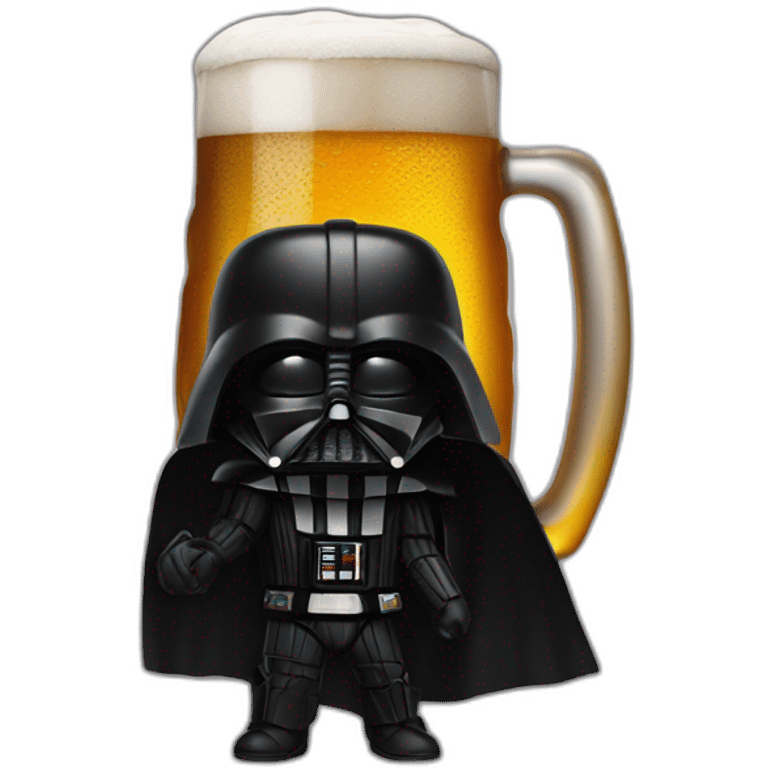 vader with a beer emoji