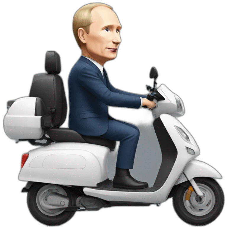 Putin on electric scooter emoji