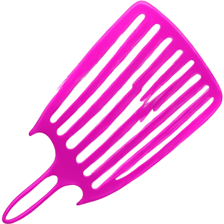 Pink comb emoji