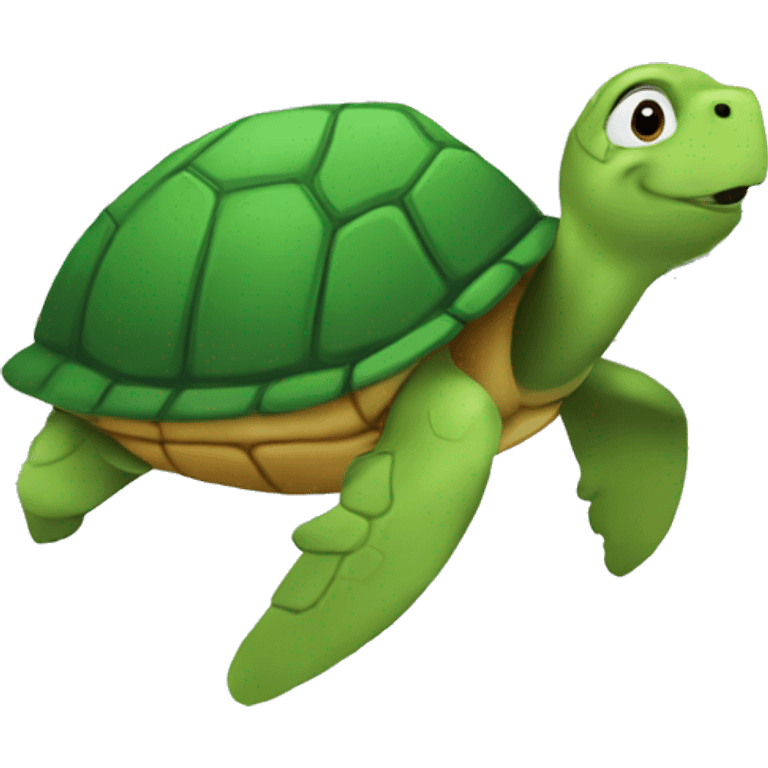 turtle drawing on a plane emoji