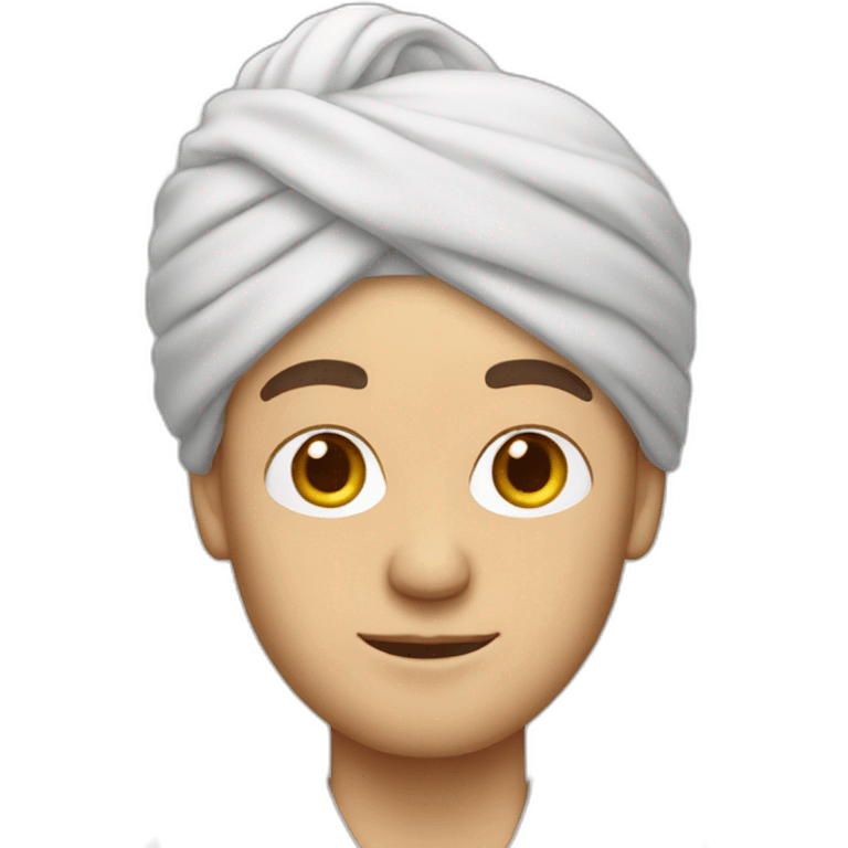 White man in turban emoji