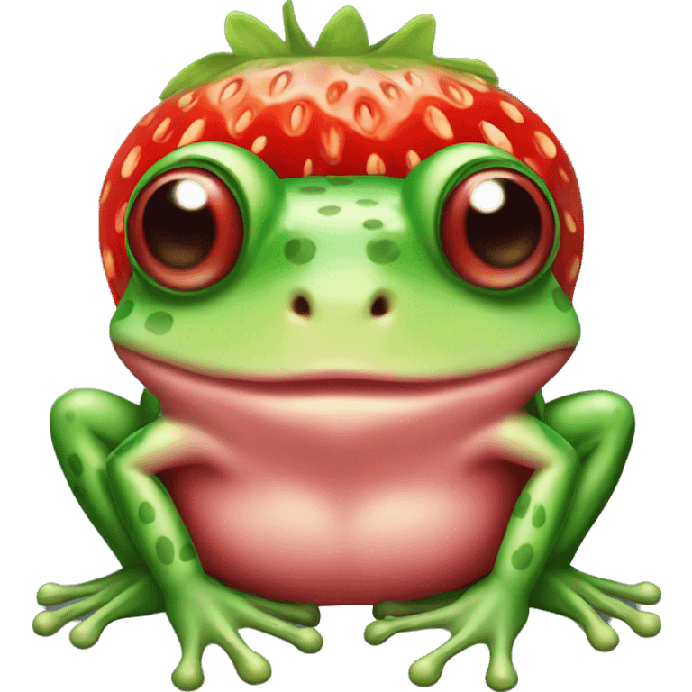 Stawberry frog emoji