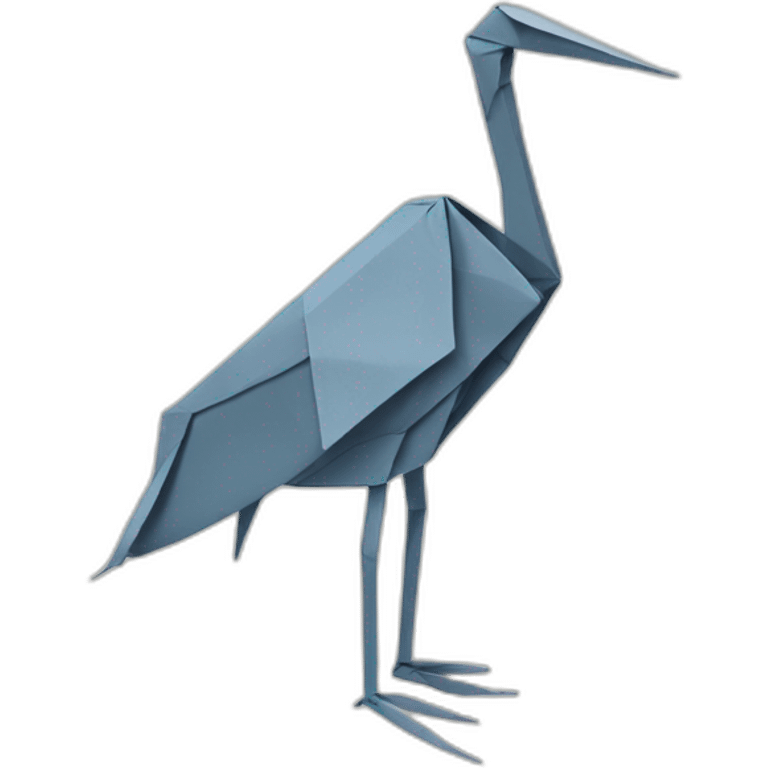 Origami grue oiseau emoji