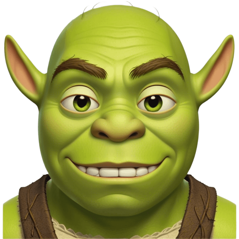 Very Thin Shrek fullbody emoji