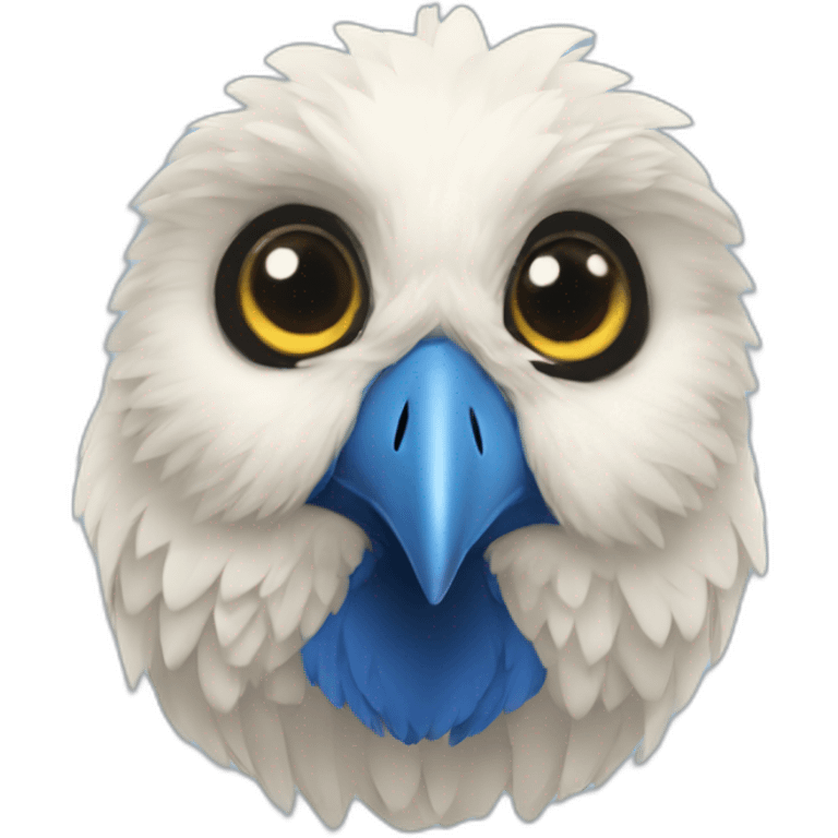 Oiseau bleu emoji