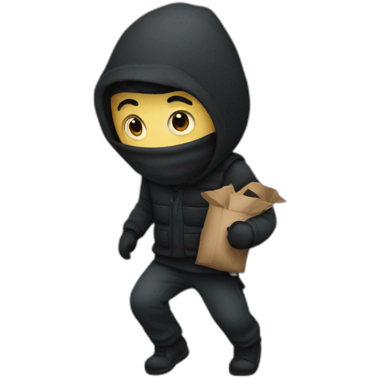 A thief who is carrying people’s emotions  emoji