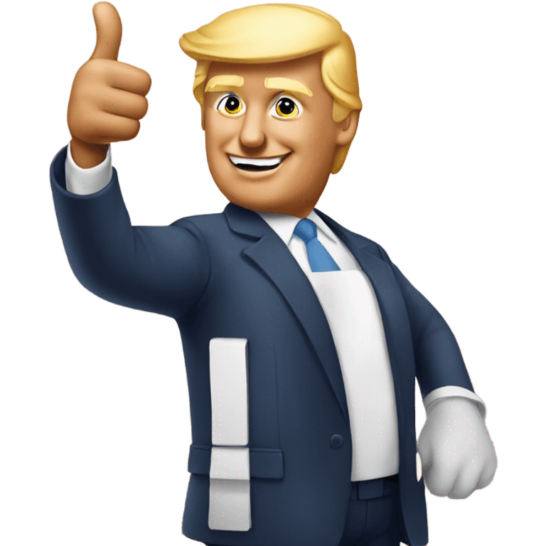 donald trump thumbs up emoji