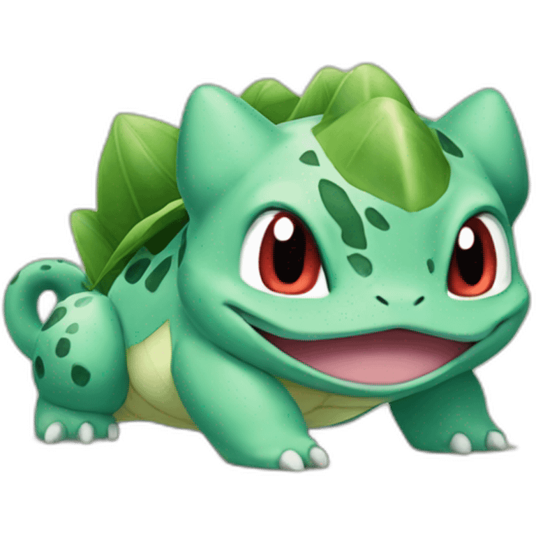 Bulbasaur pokemon serious emoji