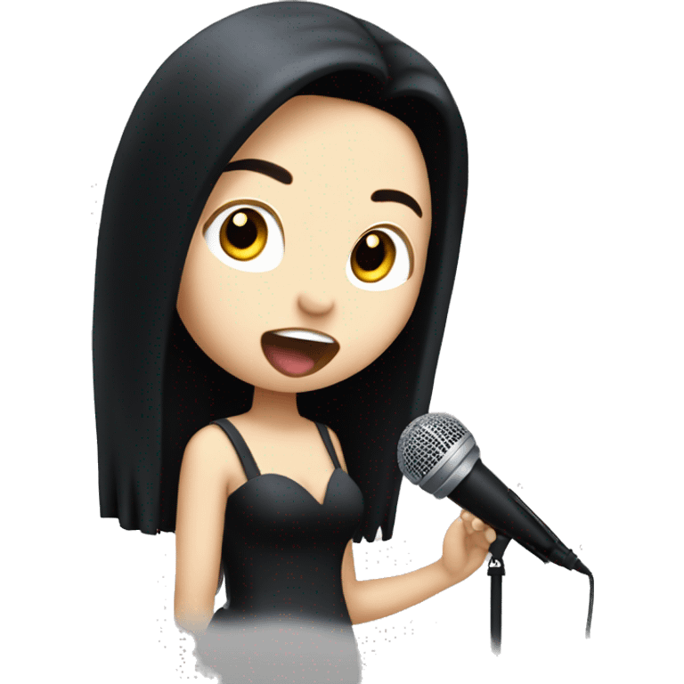 amy lee singing with microphone emoji