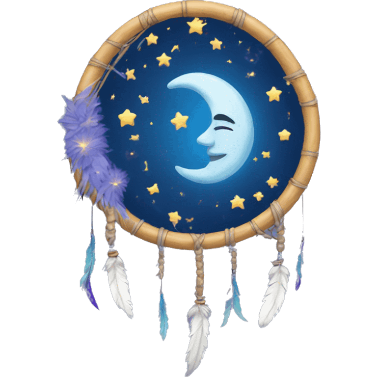 moon-and-stars-dreamcatcher emoji