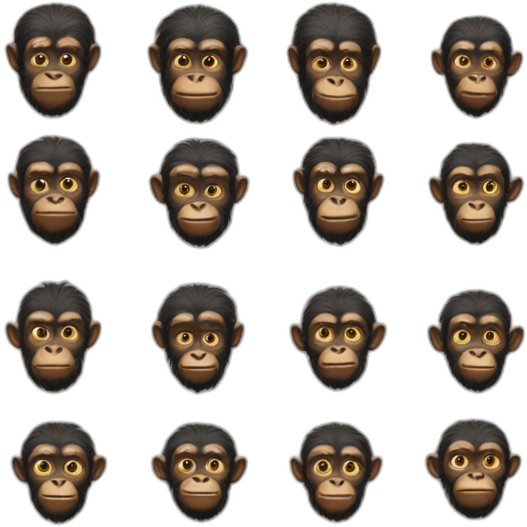 From apes to sapiens  emoji