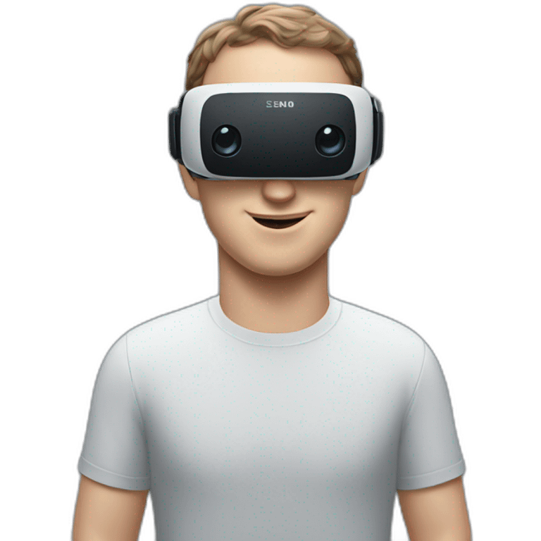 mark zuckerberg wearing vr headset emoji