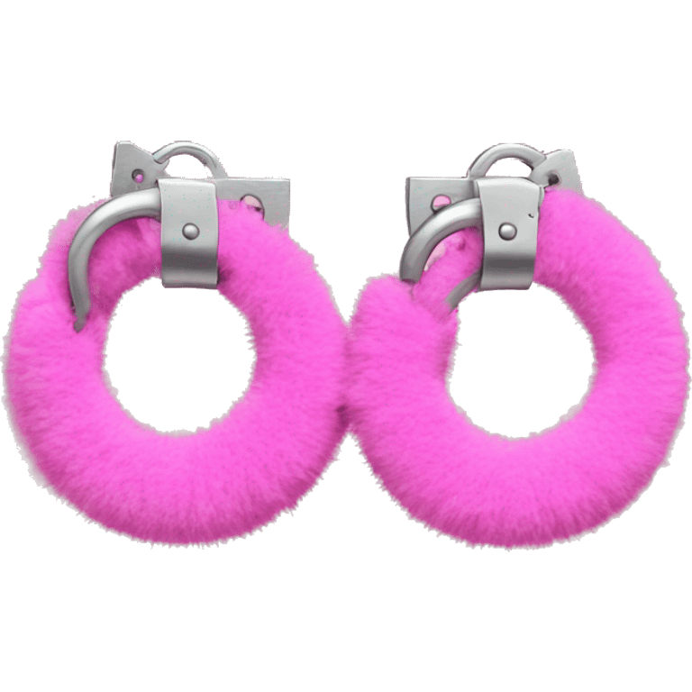 pink fuzzy handcuffs emoji