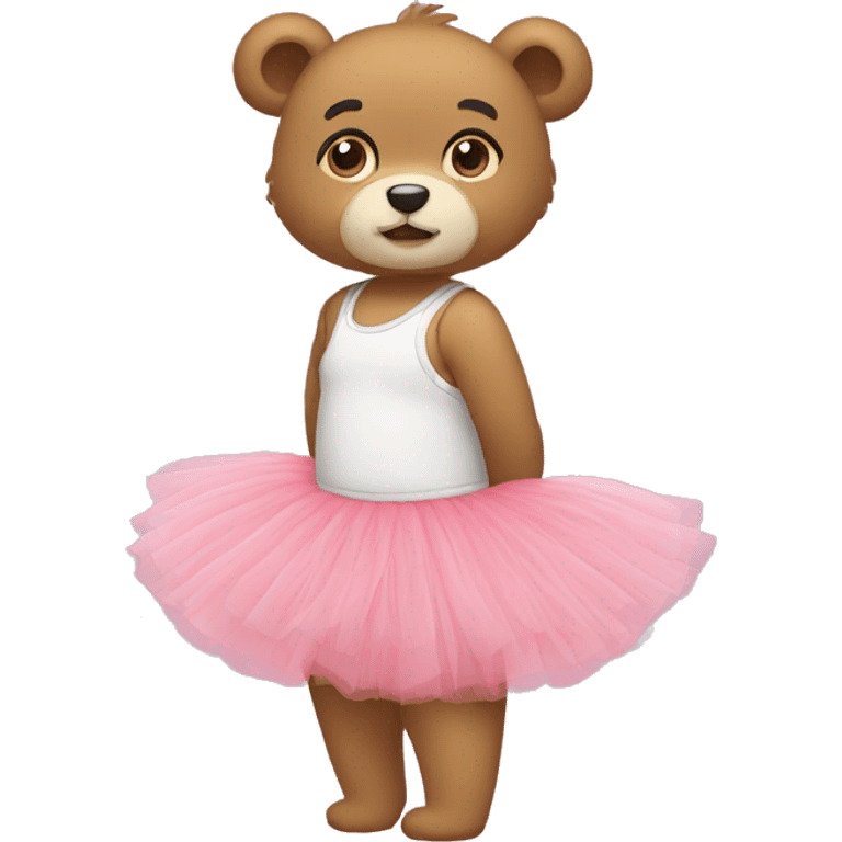 Oso con tutu emoji