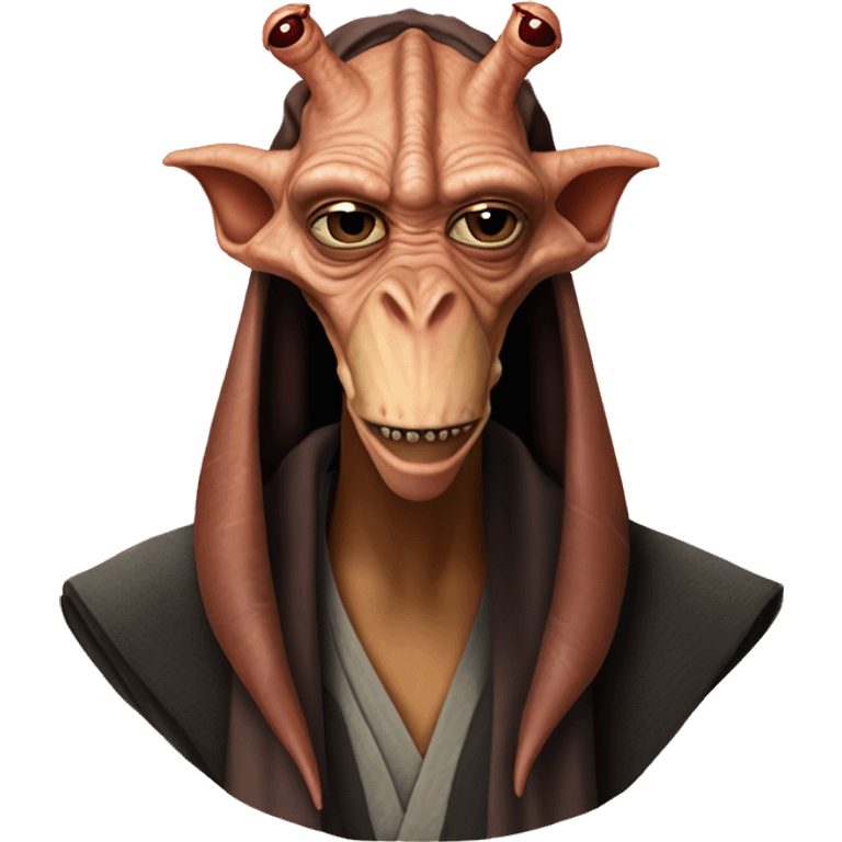 Jar jar binks with darth maul’s horns  emoji