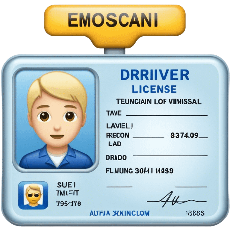 Driver licence emoji