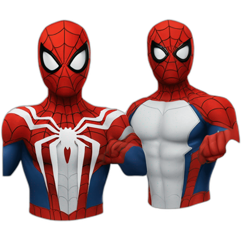 Spider-Man and the detpool emoji