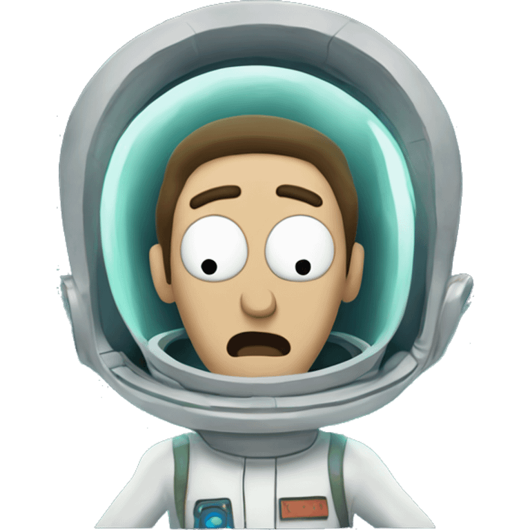 Rick and Morty in spaceship  emoji