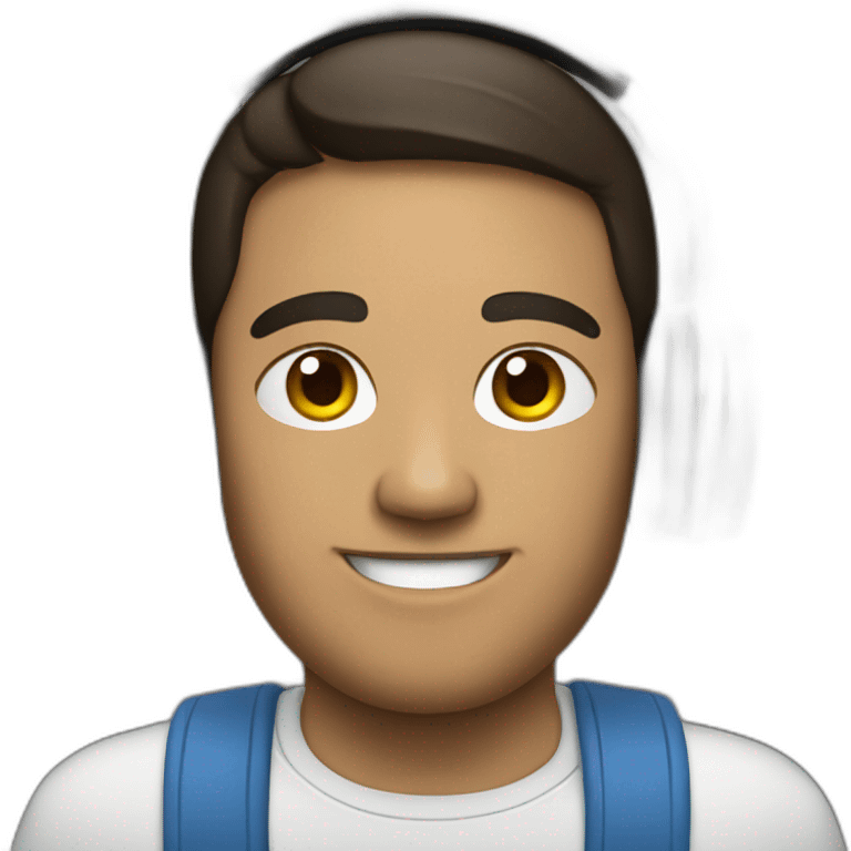 a mexican guy with headphones and a mac emoji