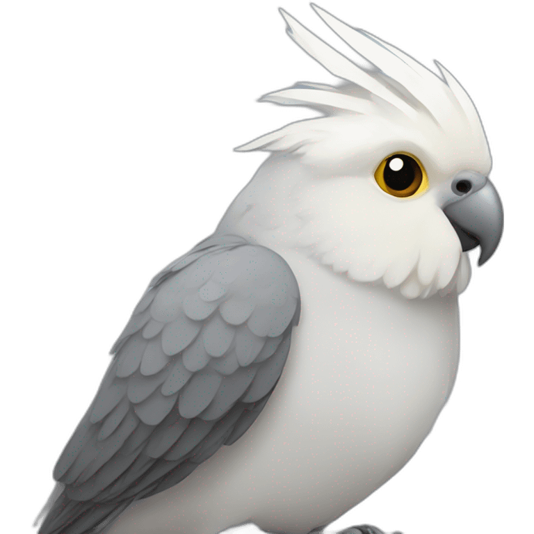 gray cockatiel emoji