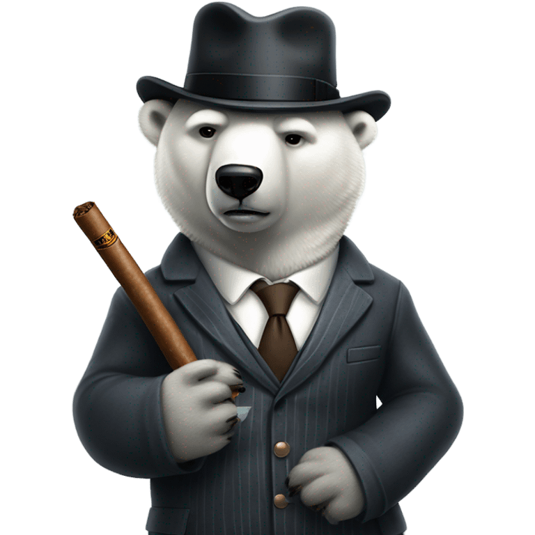 Polar bear gangsta  emoji