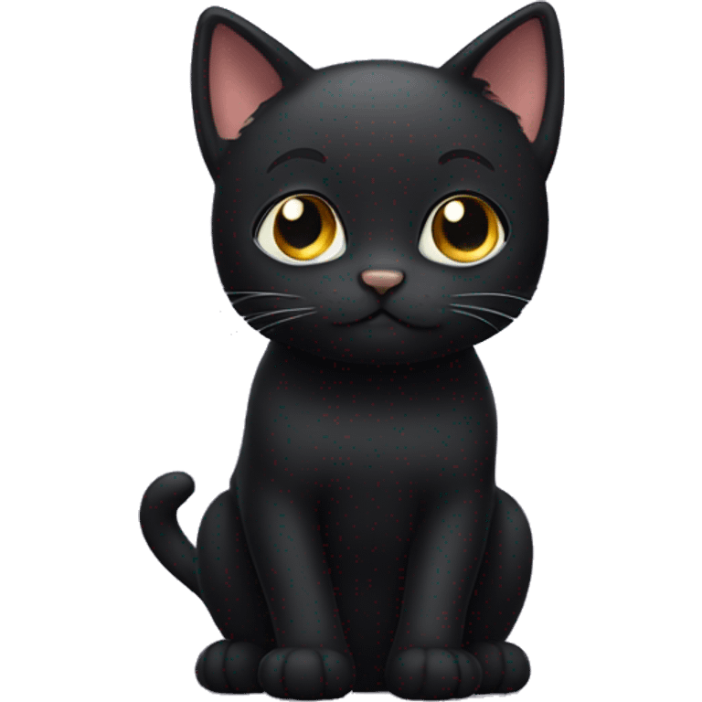 cute black cat emoji