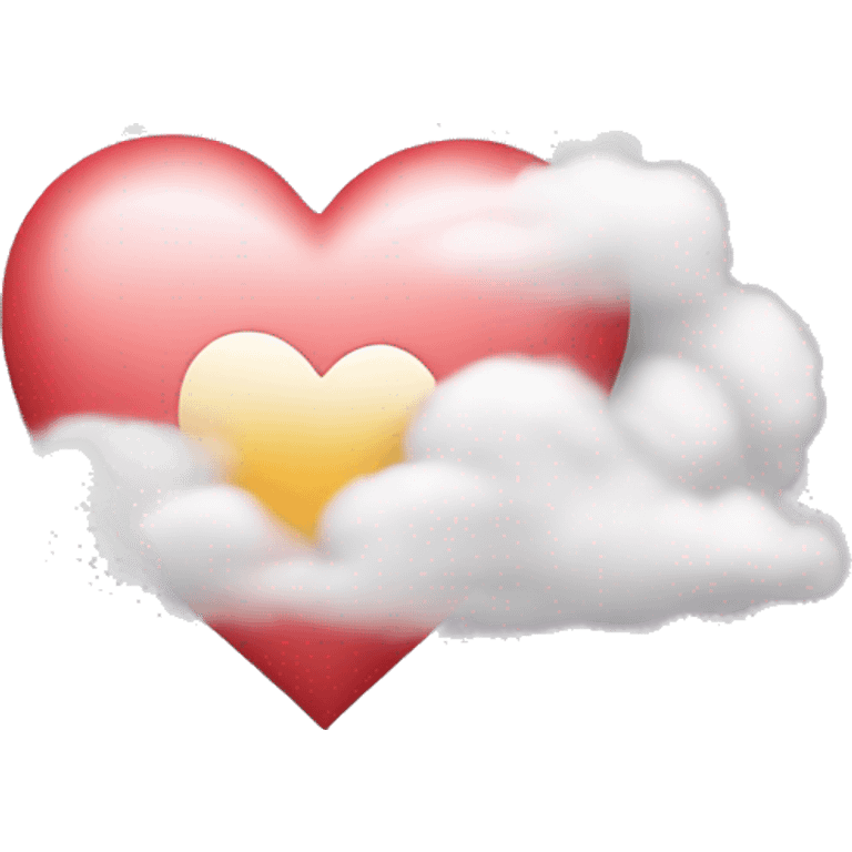 Heart on cloud 7 emoji