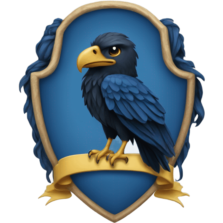 The ravenclaw house crest  emoji