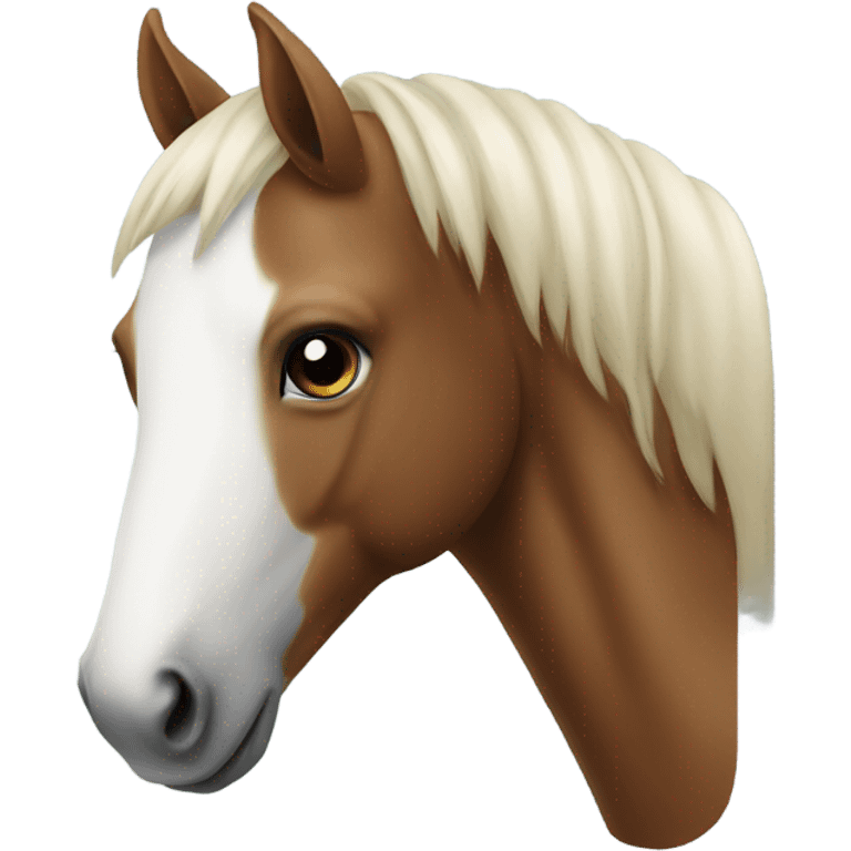 Horse with a white nose  emoji